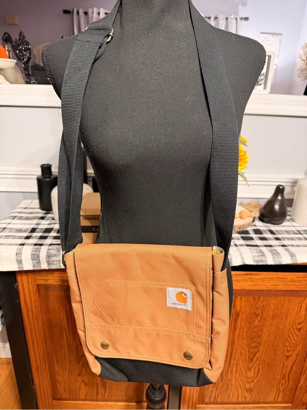 Carhartt Crossbody Canvas Tan Messenger Bag NWOT